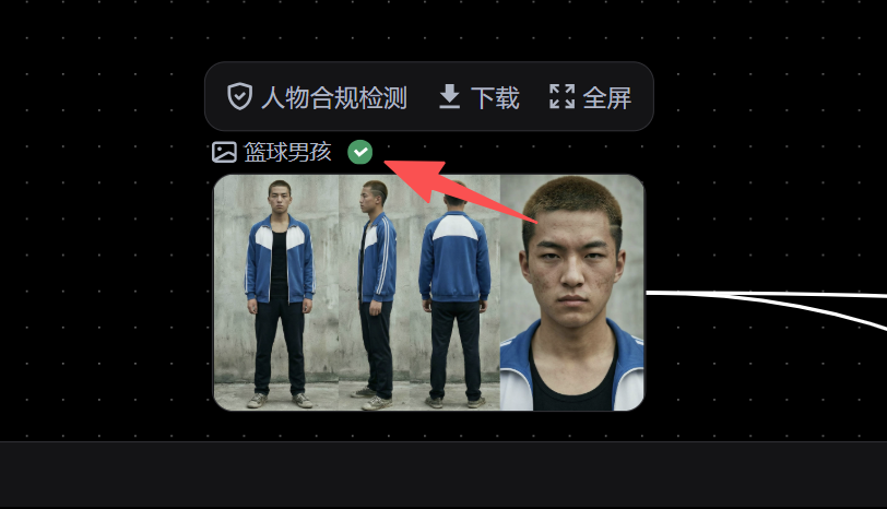 检测成功后生成
