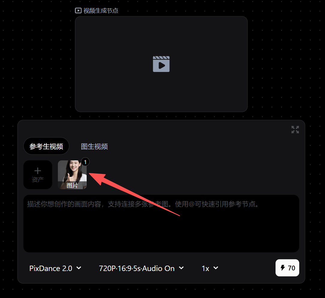 在视频节点中使用合规图片